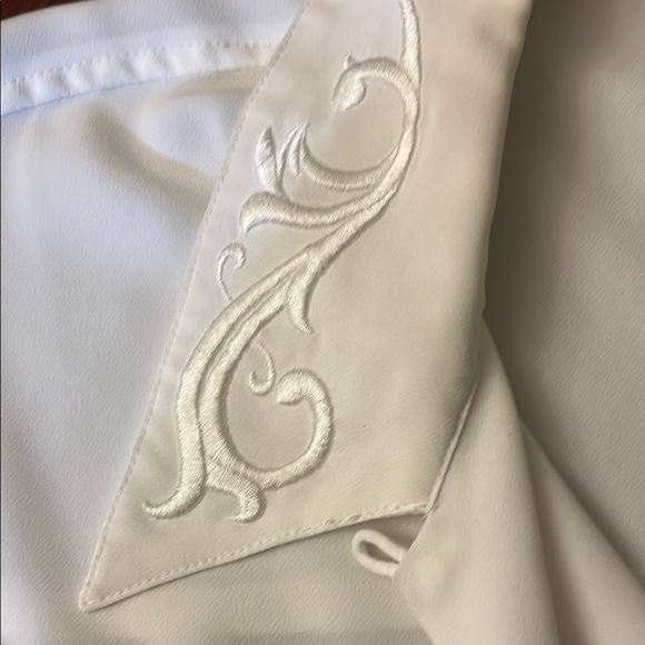 Embroidered Russ Signature Shirt 14 White - Picture 3 of 7